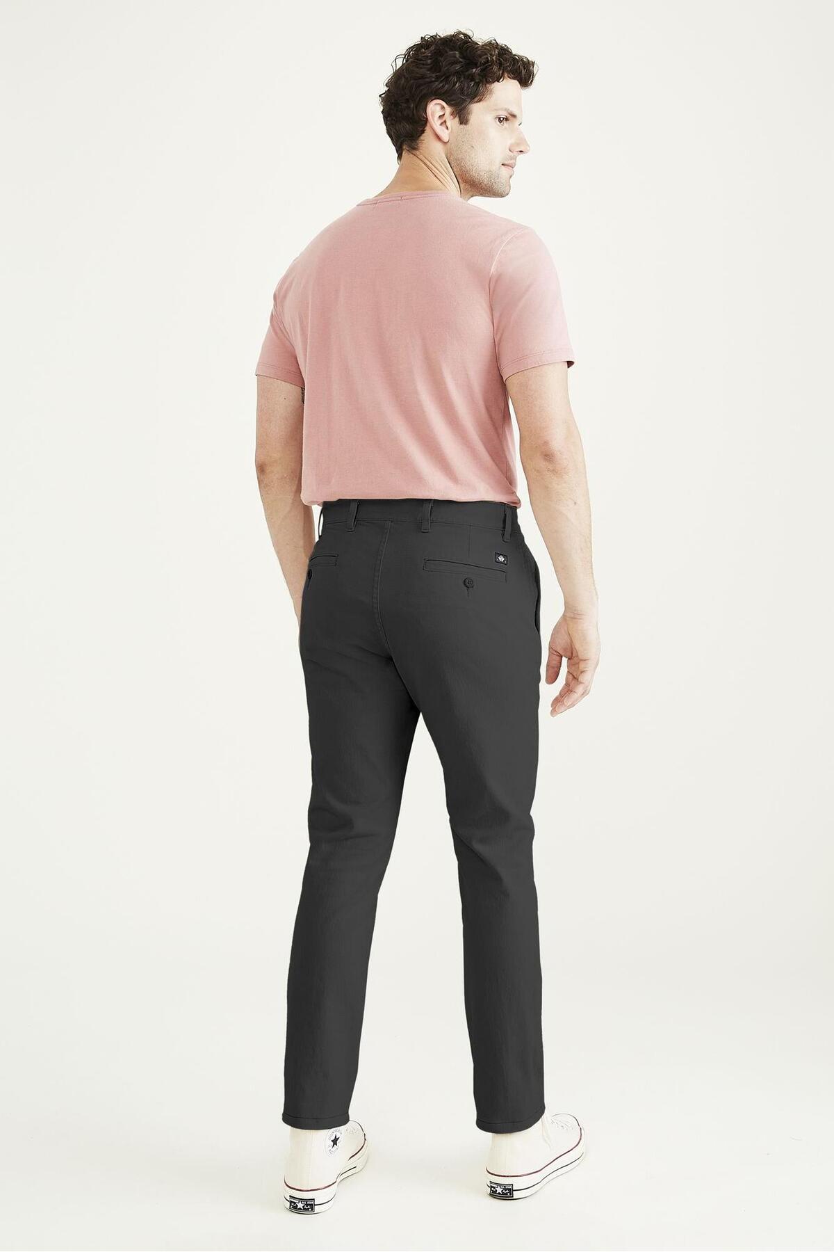 Dockers Smart 360 Flex Koyu Gri Ultimate Skinny Fit Chino Pantolon GREY görsel 3