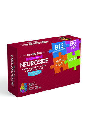 Healthy Side Neuroside Vitamin B12 (Metilkobalamin) & Folik Asit (Metilfolat)...
