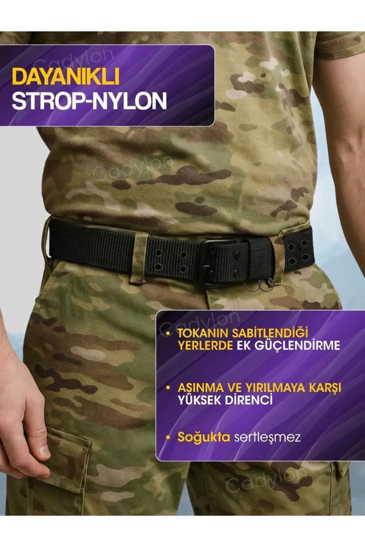 İstanbul Belt Ithal Taktik Kemer, 125 cm, Metal Tokalı –askeri /spor ve Outdoor Için görsel 3