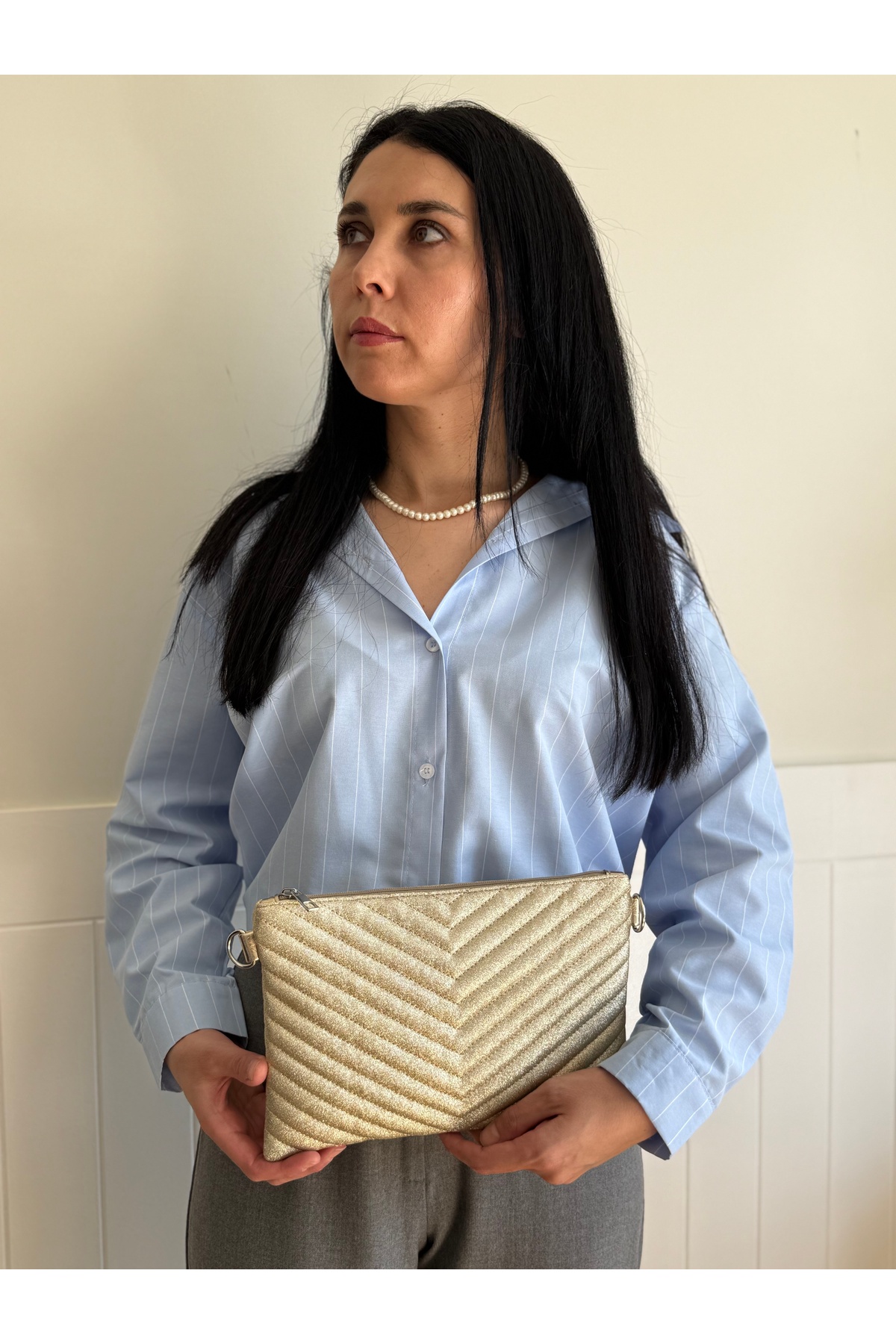 lalettobags Kadın Kabartmalı Portföy & Clutch Çanta görsel 3