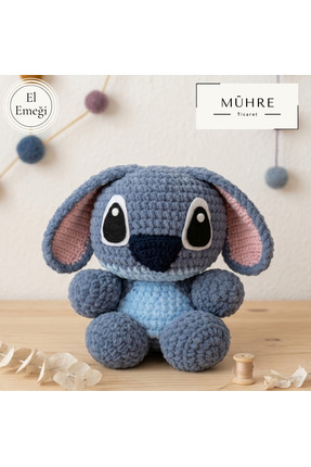 mühre 28cm Trend El Emeği Sevimli Stich Peluş Oyuncak Uyku Arkadaşı stıch