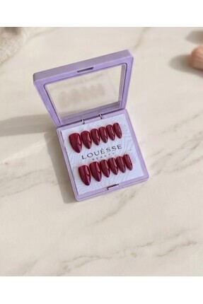 Louesse Beauty LOUÉSSE BEAUTY BASIC Ombre Cherry Takma Tırnak Seti