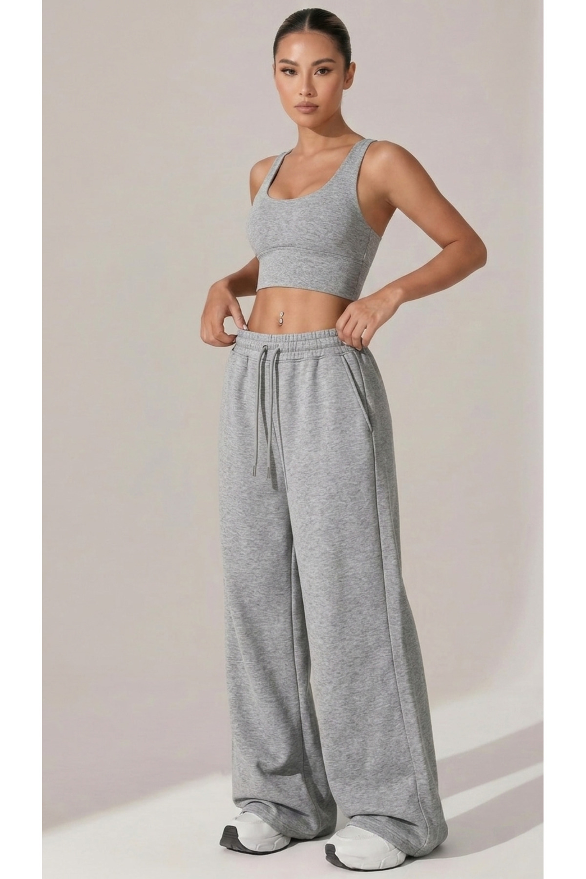 luci sports 3LÜ KADIN Baggy Eşofman Altı RAHAT KESİM görsel 3