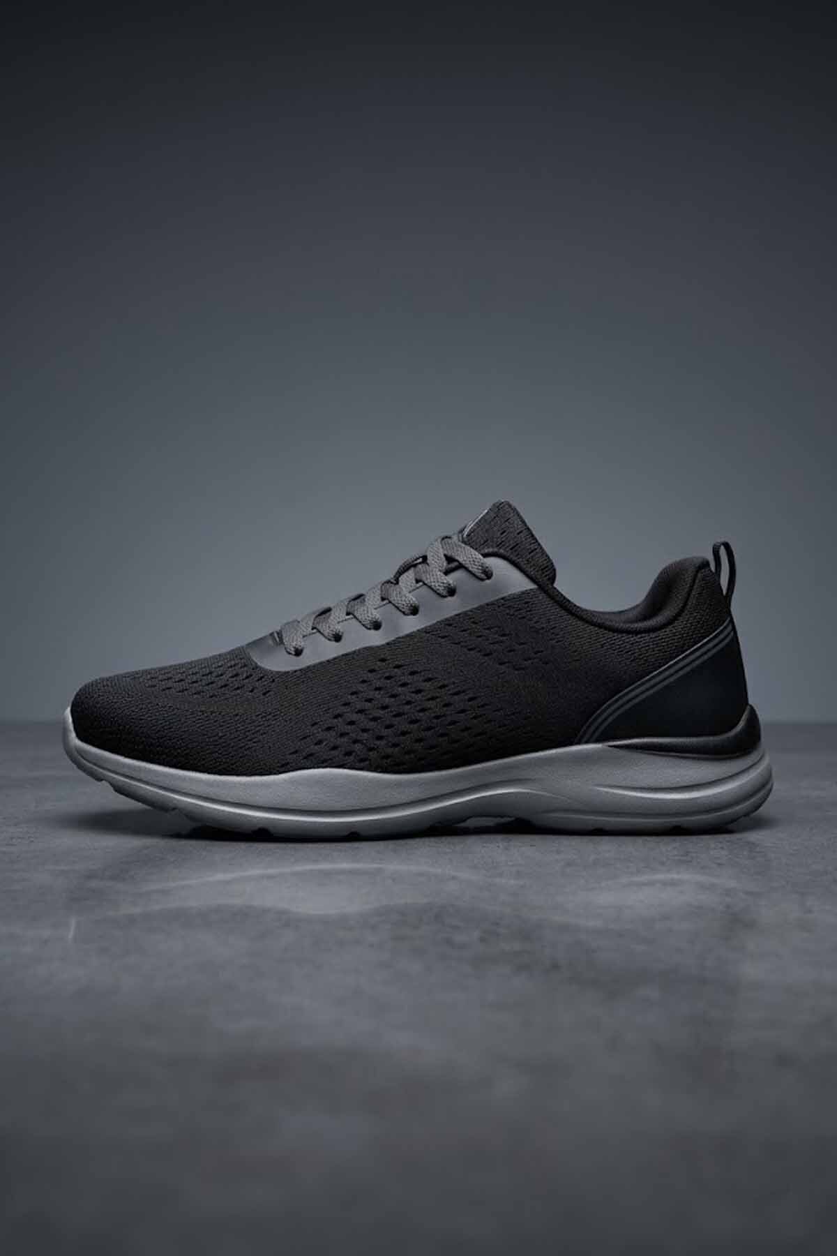 lumberjack Sport Erkek Siyah Gri 2.0 Günlük -Yürüyüş Ayakkabısı Sneaker görsel 4