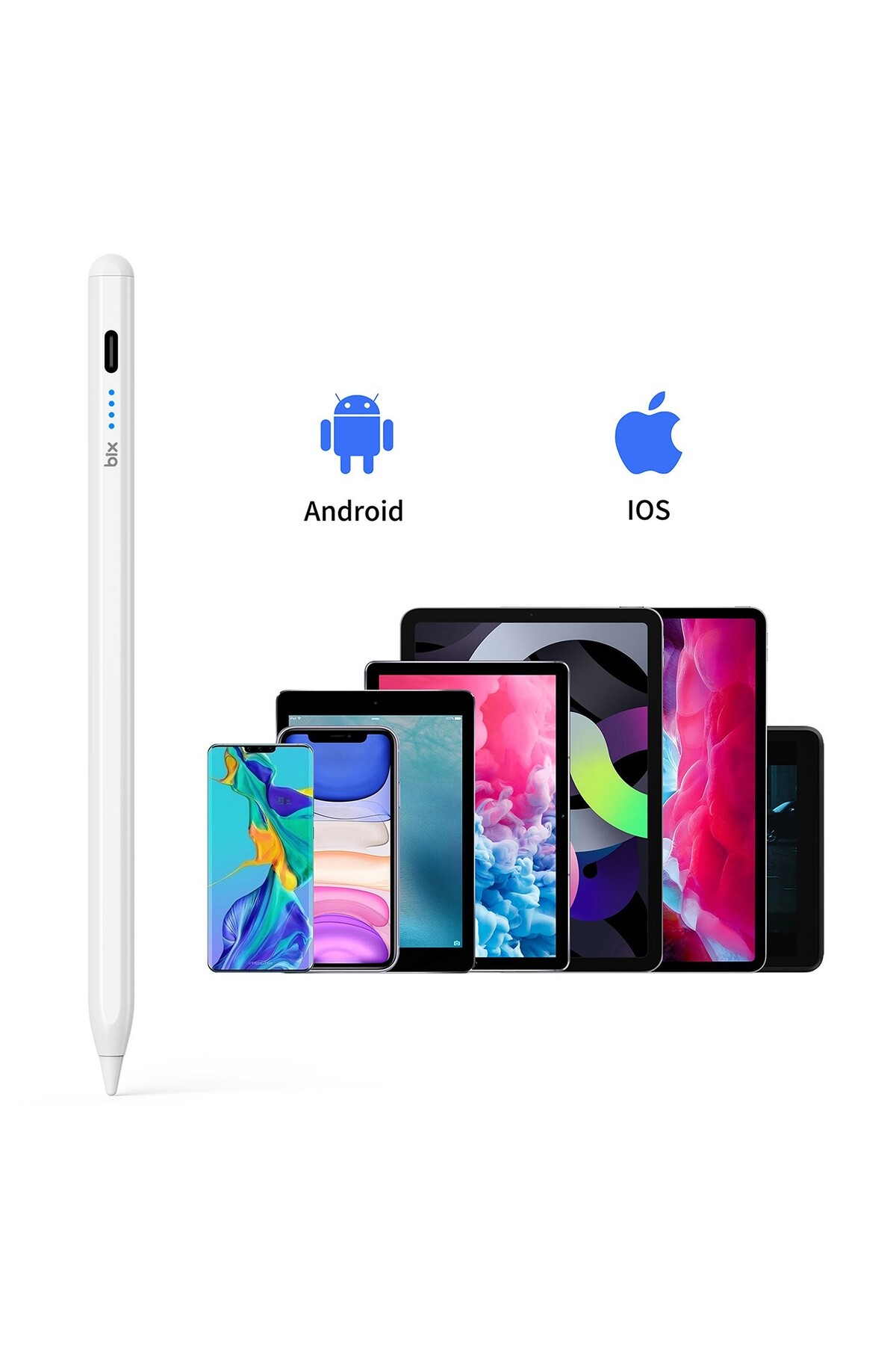 Bix SP04 Stylus Pen Android iPad Universal Kapasitif Ekran Uyumlu