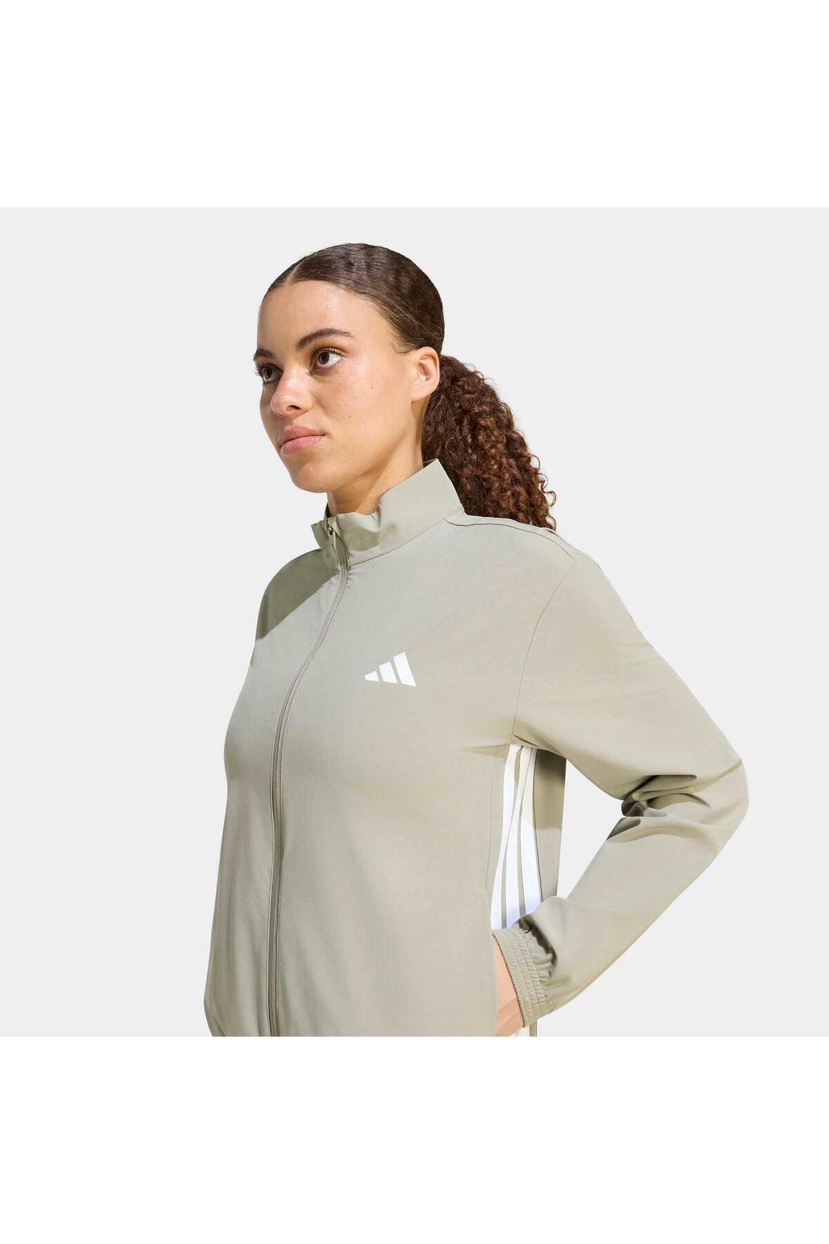 adidas We 3S Woven Jkt Kadın Spor Sweatshirt KT3787 görsel 5