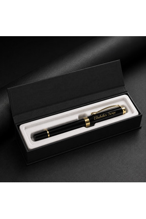 EsnetCollection İsme Özel Kutulu Gold Detaylı Lüks Roller Kalem – Kişiye Özel...
