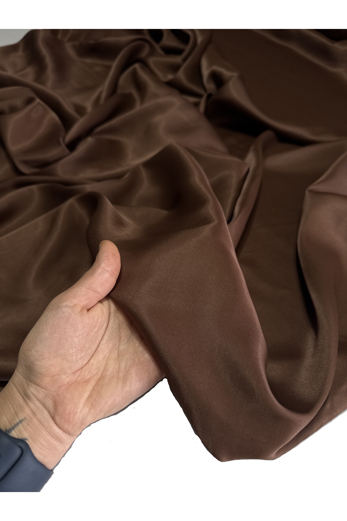 Silk Flush Satin Fabric Bright Cast Polyesters Free Dress 150 cm Width