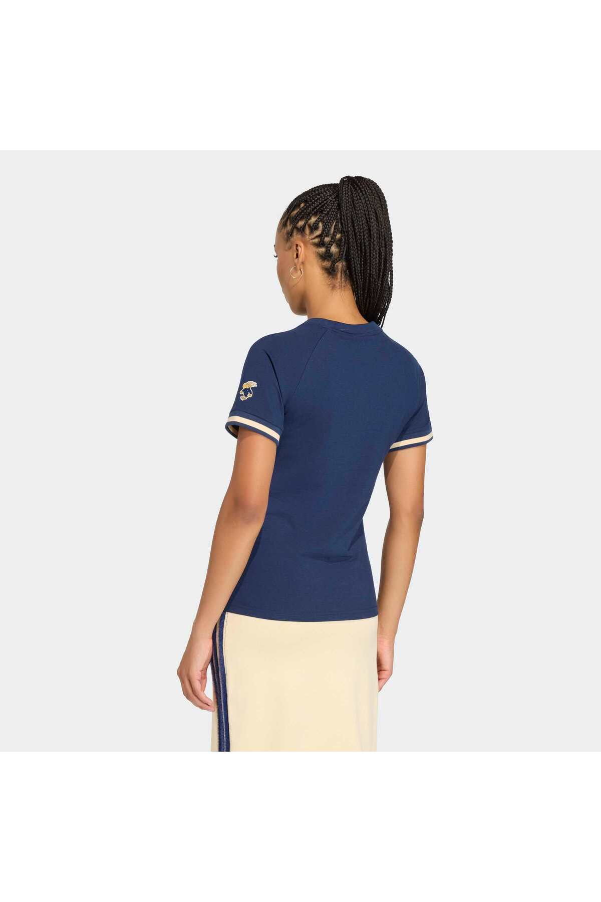 adidas Graphic Tee Kadın Spor Grafik Desen T-shirt KS7404 görsel 2