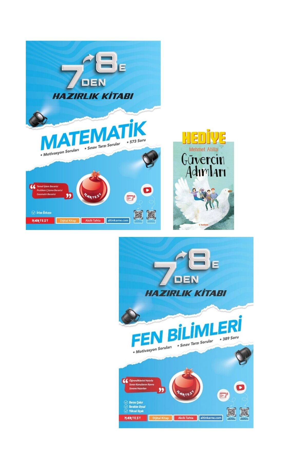Nartest Yayınları NARTEST 7 DEN 8 E GEÇİŞ MATEMATİK-FEN HAZIRLIK