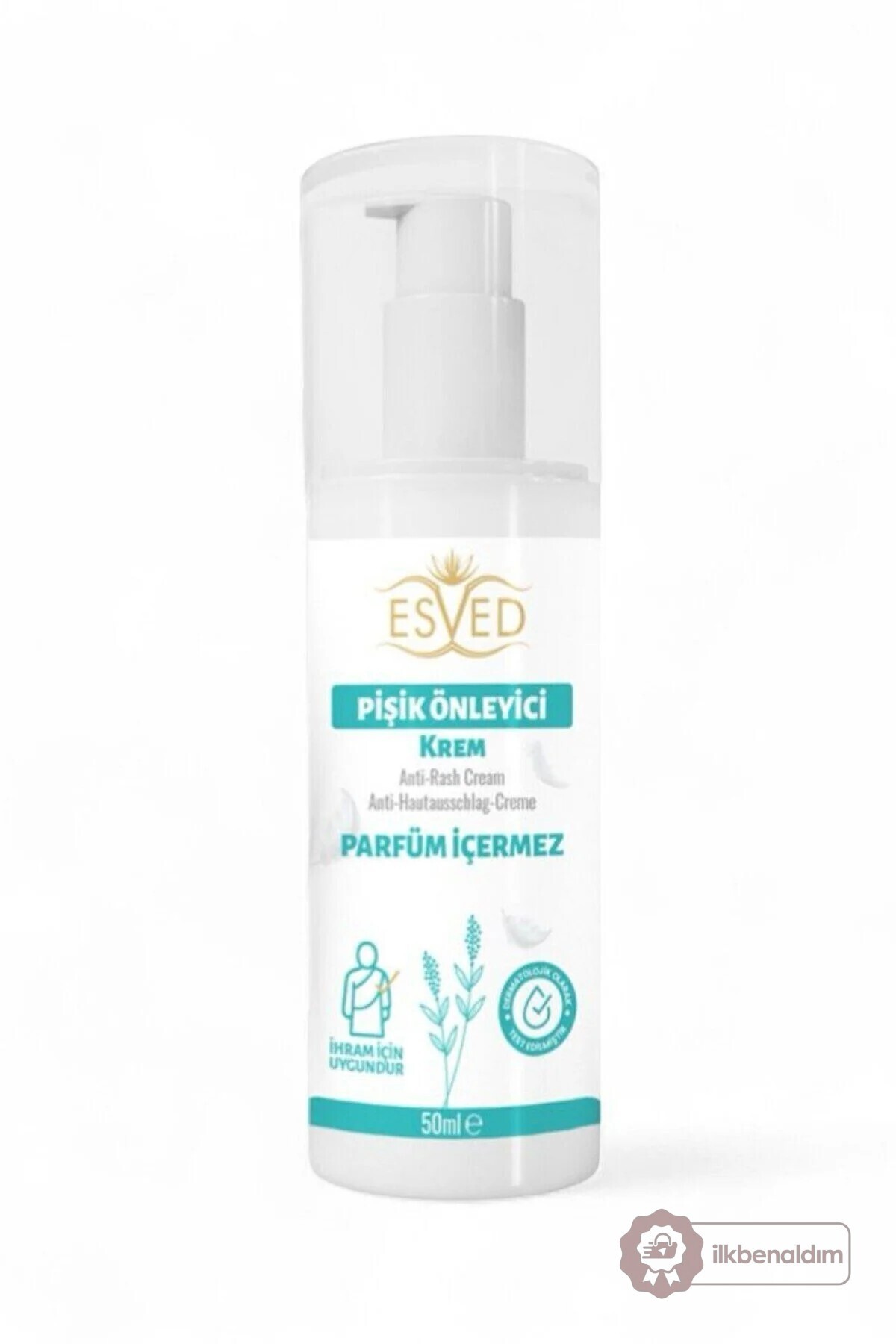 İhrama Uygun Kokusuz Pişik Kremi 50ml Hac ve Umre İçin Pişik Kremi | Parfüm İçermez — İlkbenaldim-Kokusuz–Pişik-Kremi — تصویر 5 از 6