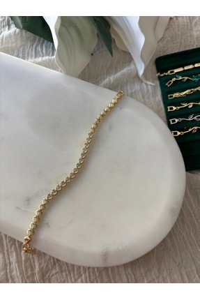 Alina Jewelry Kalp taşlı bileklik