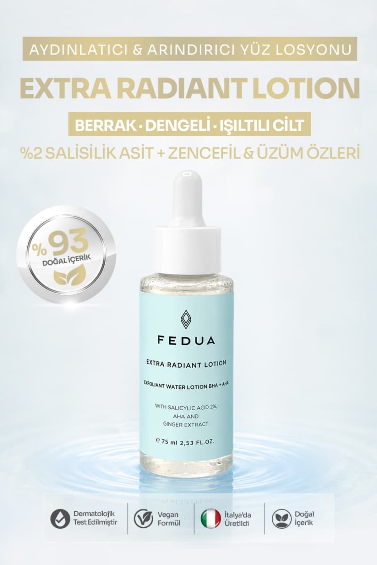 لوسیون لایه بردار صورت Extra Radiance Water 75 میلی لیتر — FSCFAC6101