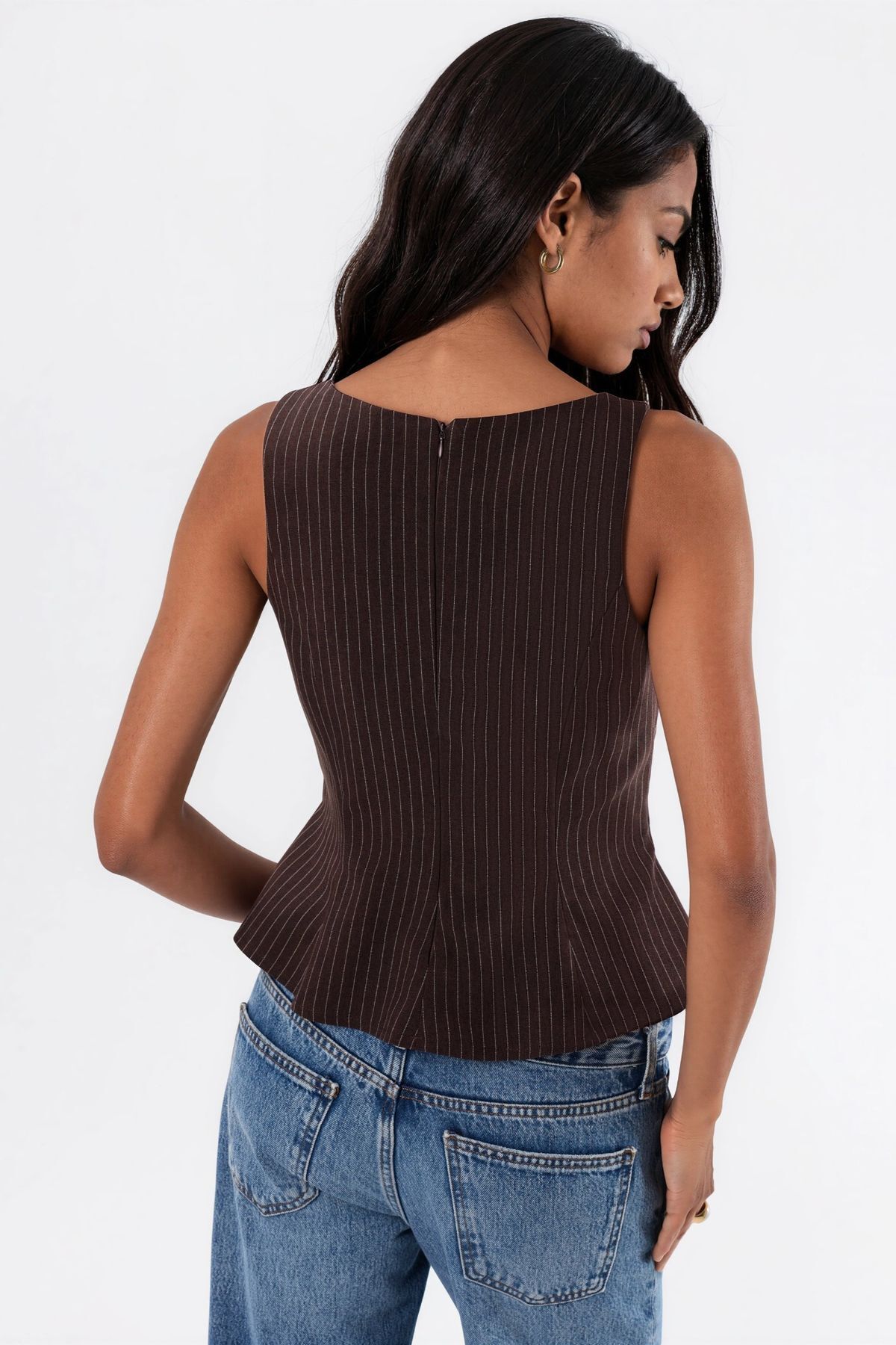 Hiccup  Kolsuz Peplum Top - Görsel 3