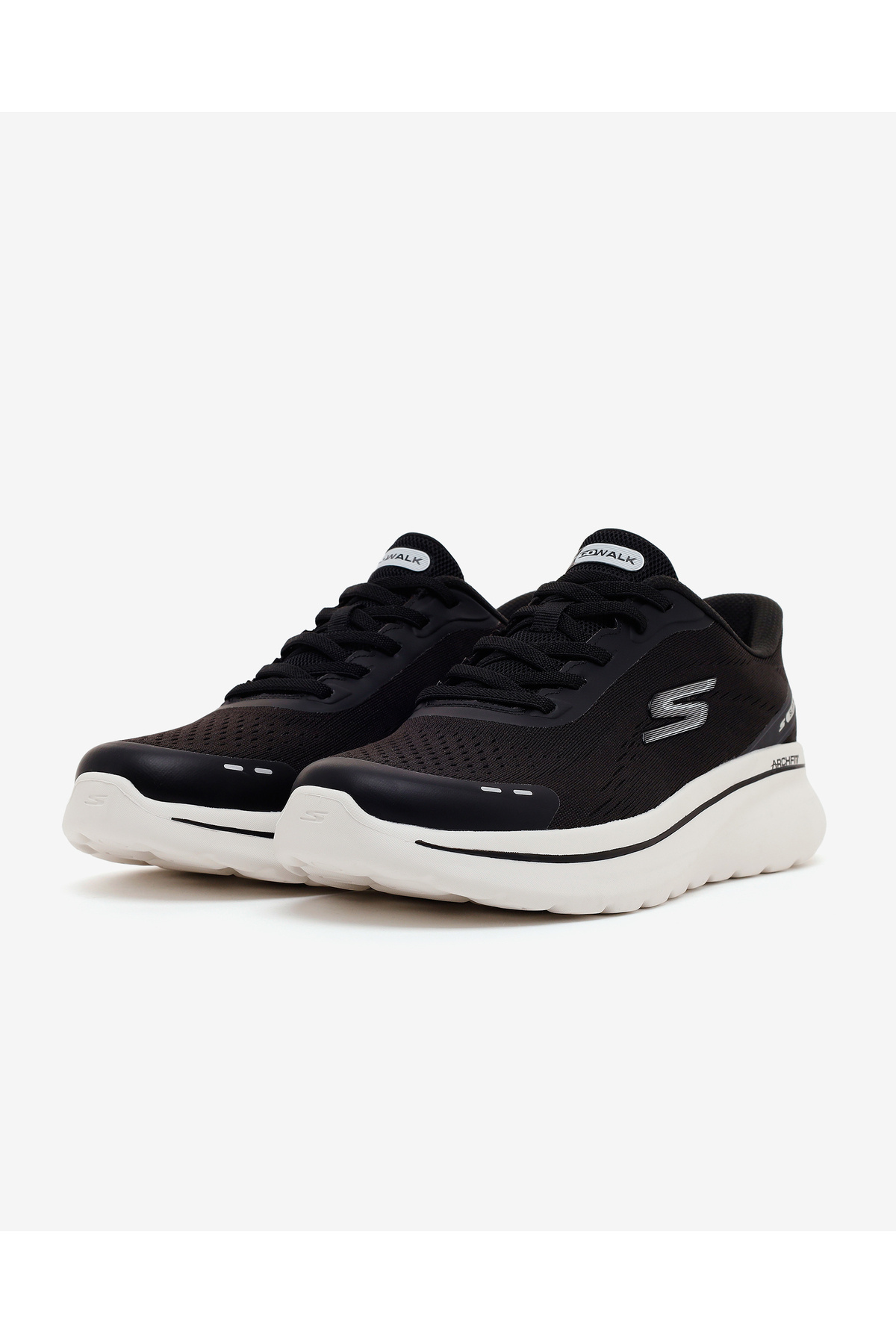SKECHERS GO WALK ARCH FIT N-JOY Erkek Siyah Yürüyüş Ayakkabısı 217075TK BKW görsel 3