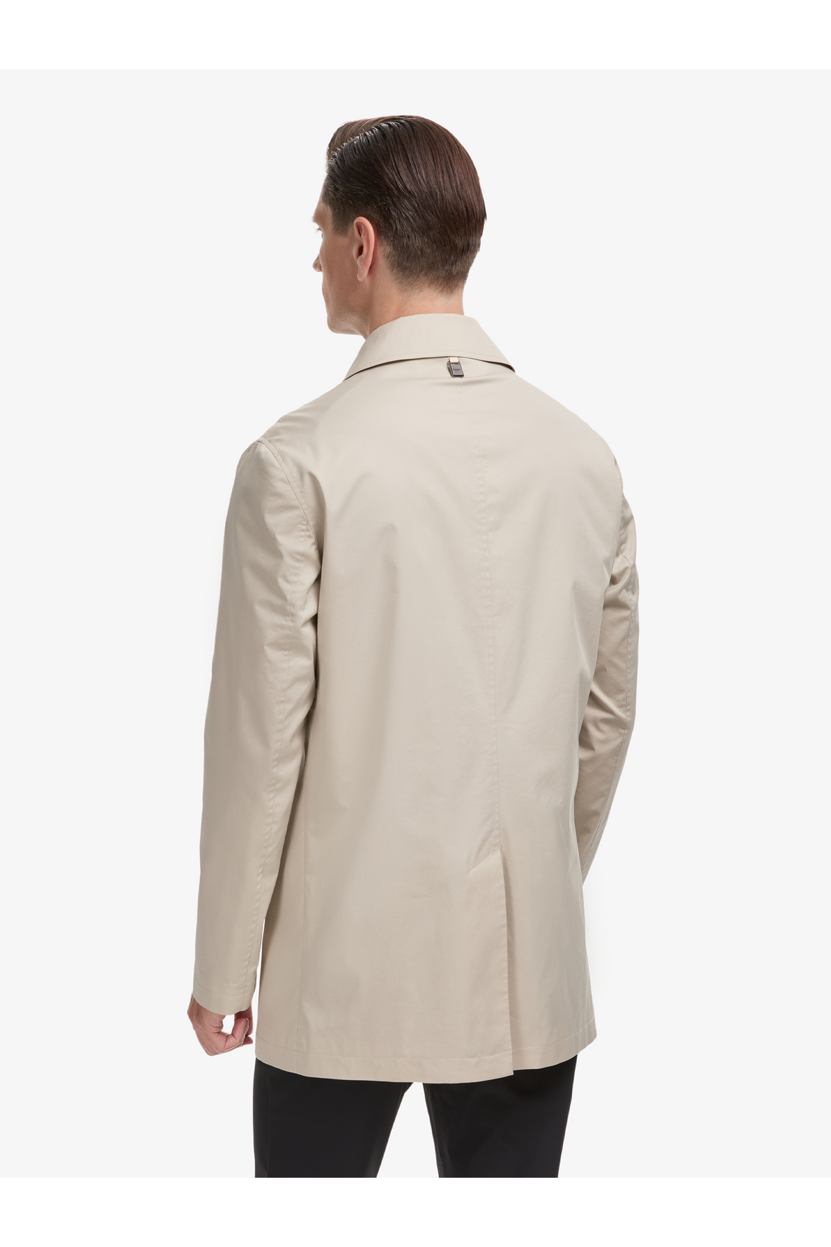 Cacharel Bej Slim Fit Pamuk Karışımlı Gömlek Yaka Trençkot 50324484-VR011 görsel 5
