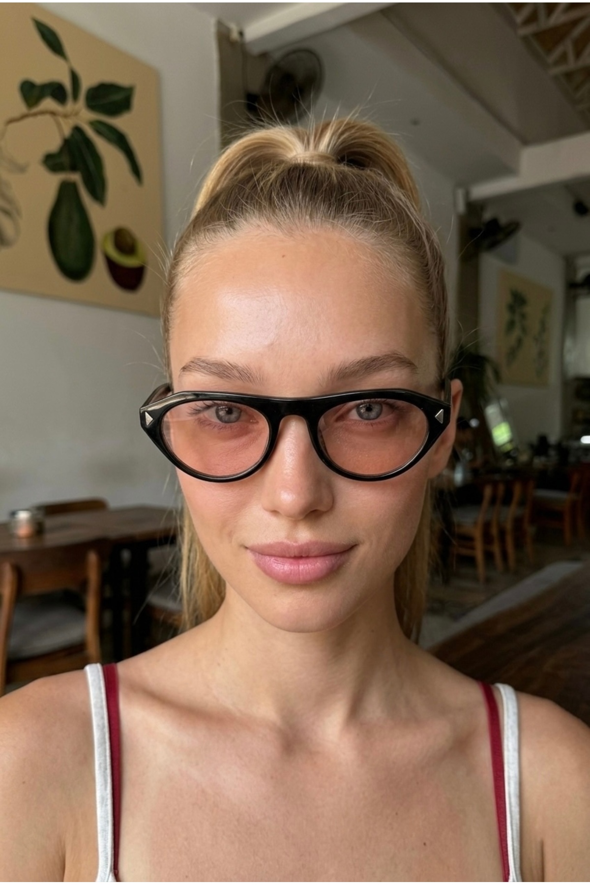 Eyesofia Rigel Vintage Siyah Nude Ultra Hafif Uv400 Filtreli Kadın Güneş Gözlüğü görsel 3