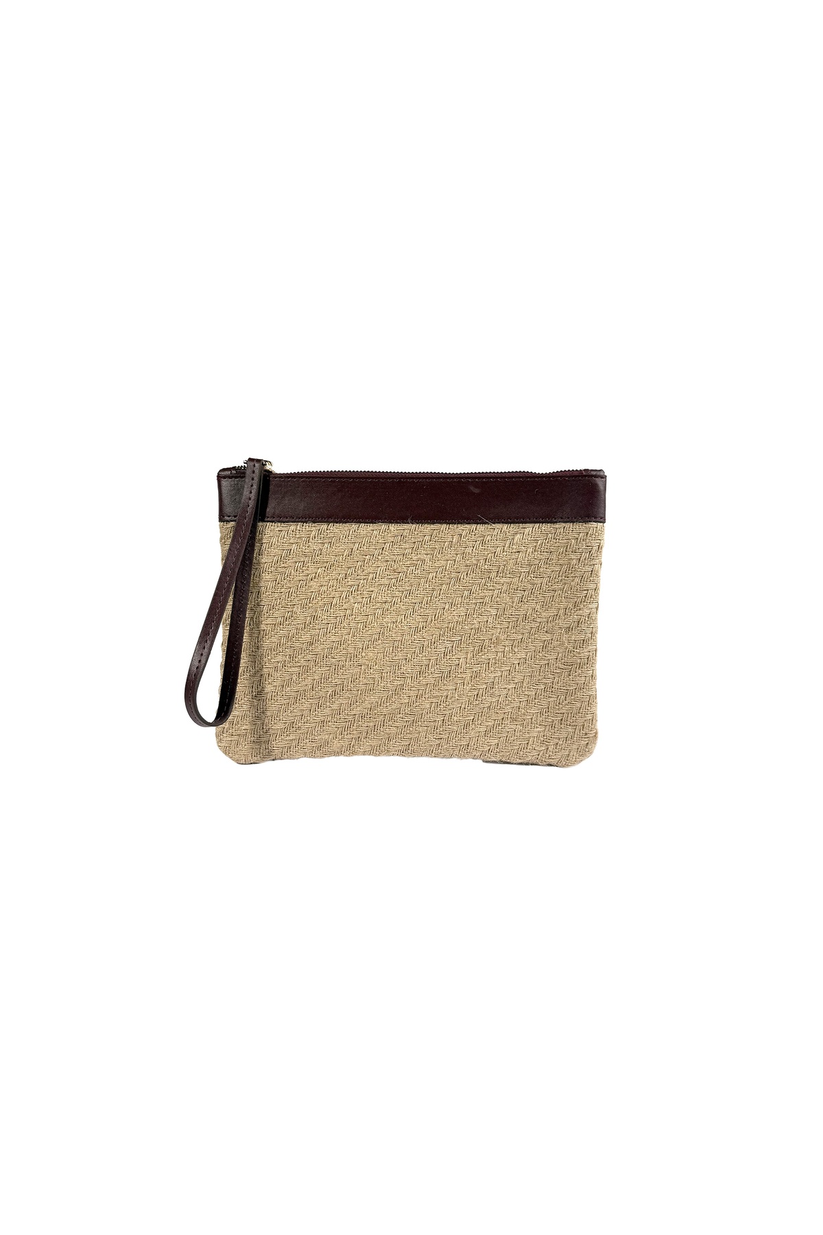Jolie Hasır Kadın Portföy & Clutch El Çantası Bordo