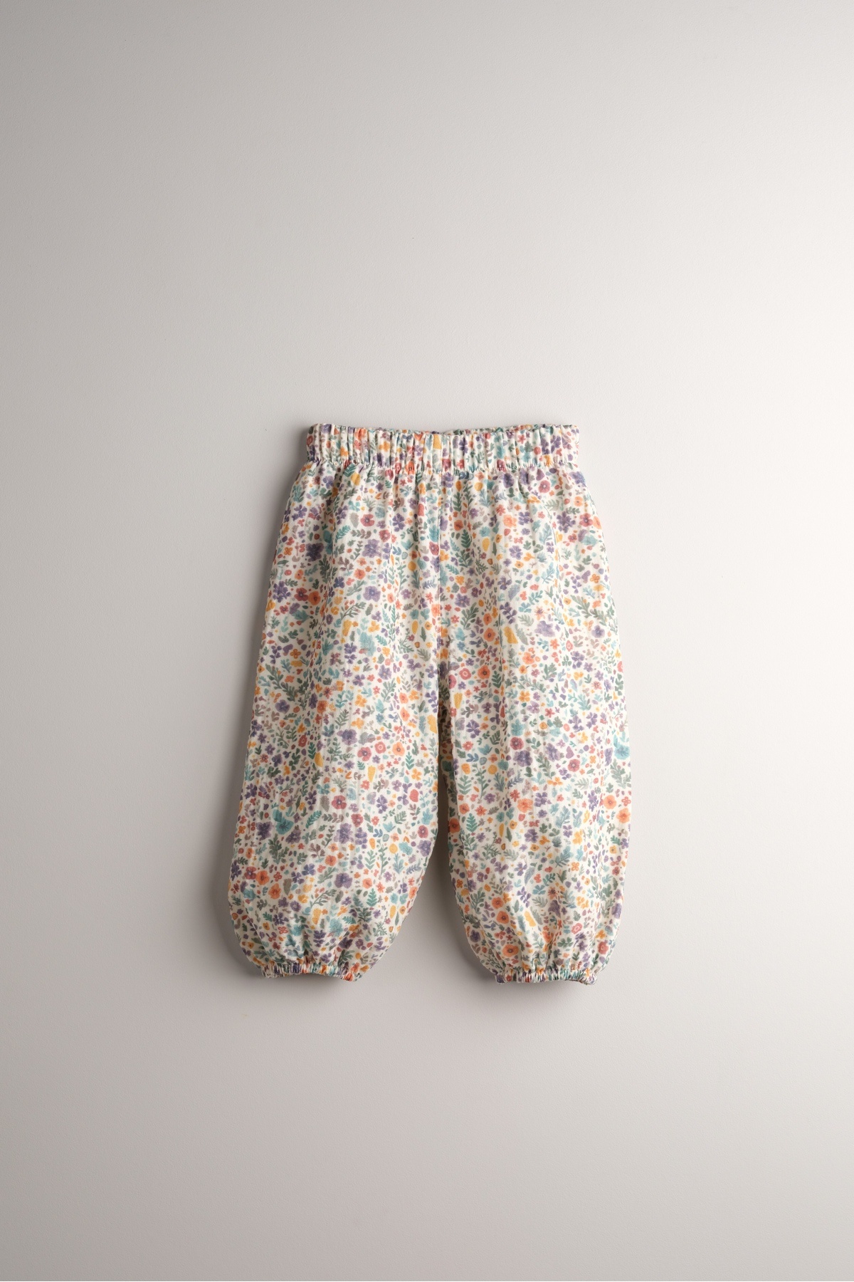 100% Cotton Muslin Fabric Baby Girl and Kids Loose-Fit Trousers