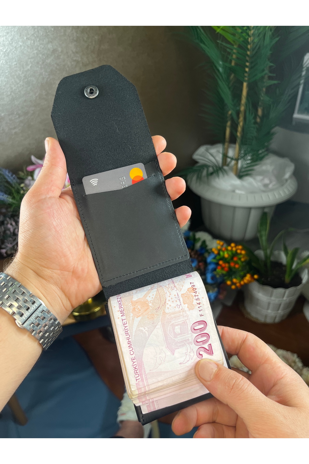 LORİS POLO Viral Hakiki Deri Bol Kartlıklı Kullanışlı unisex Cüzdanı görsel 3