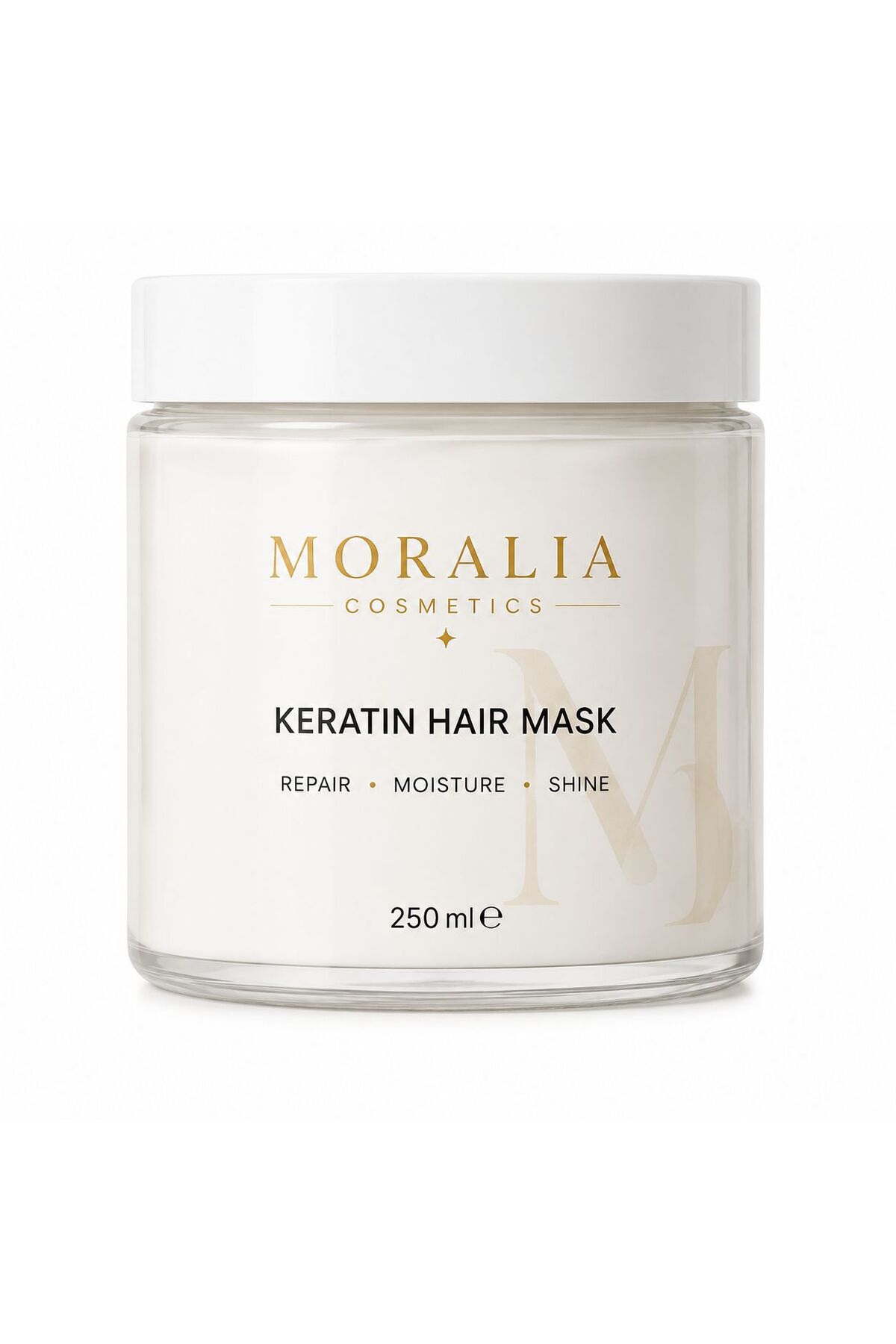 Moralia PREMİUM KERATİN HAİR MASK, Nemlendirici, Onarıcı, parlatıcı, Güçlendirici 250ml — MRL00012
