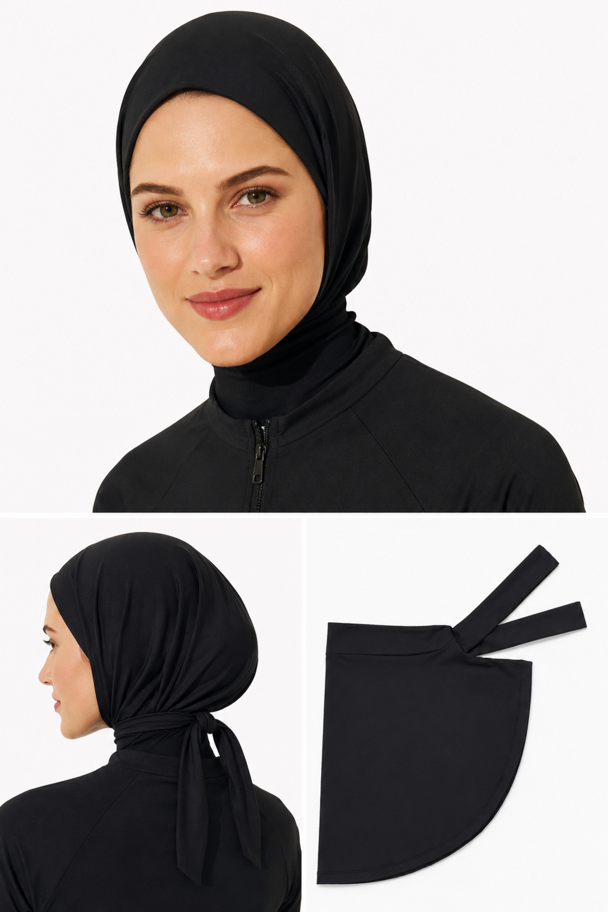Women's Hijab Swimwear Scarf And Bonnet Ninja Model Bonnet Pool Sea