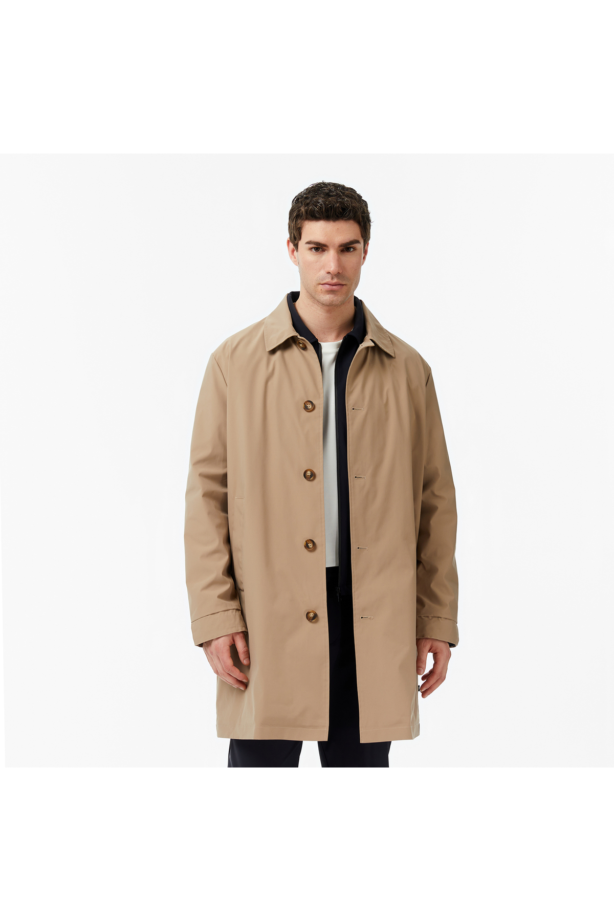 Nautica Erkek Bej Regular Fit Su İtici Ceket
