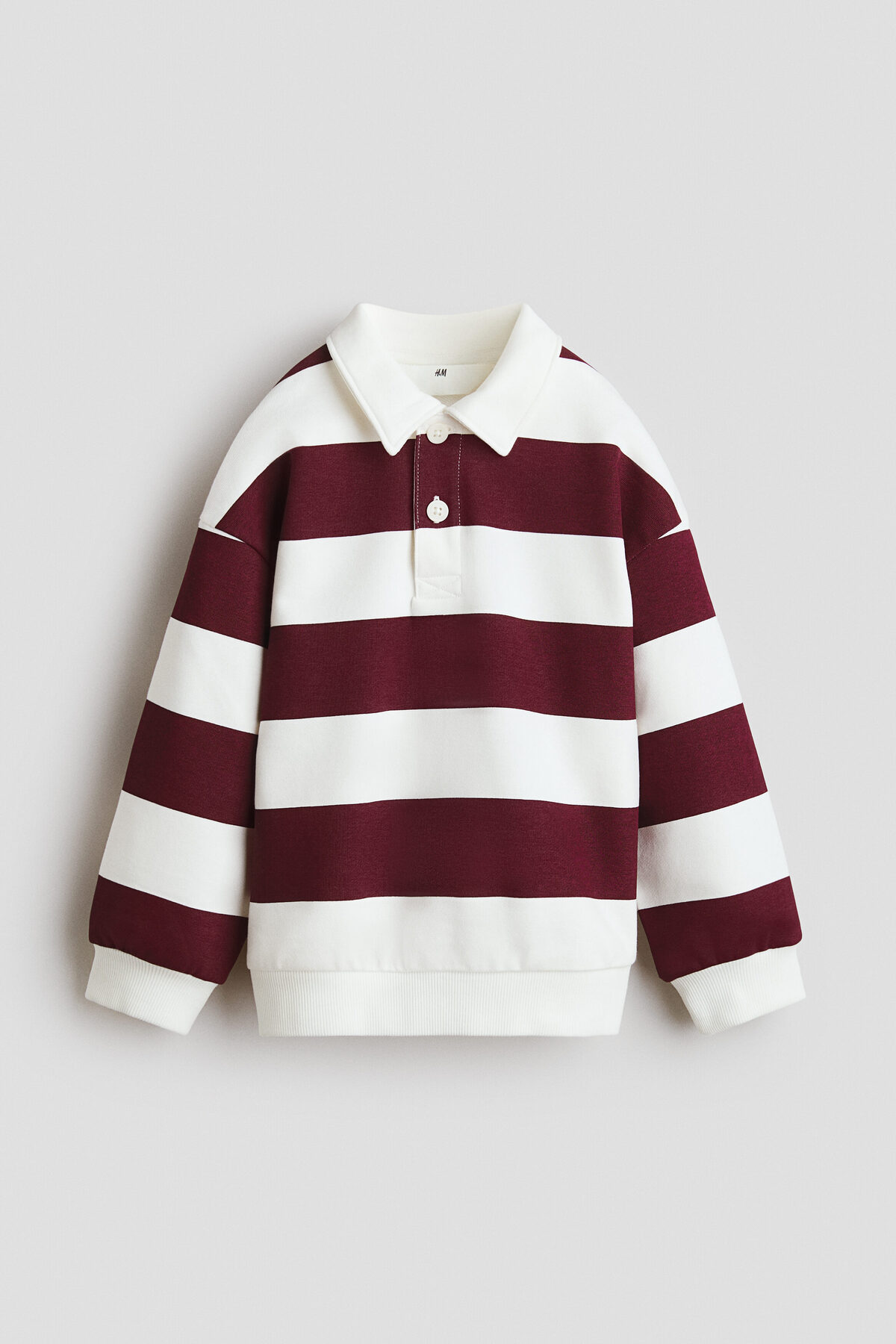 تاپ راگبی نخی اچ اند ام تی شرت H&M