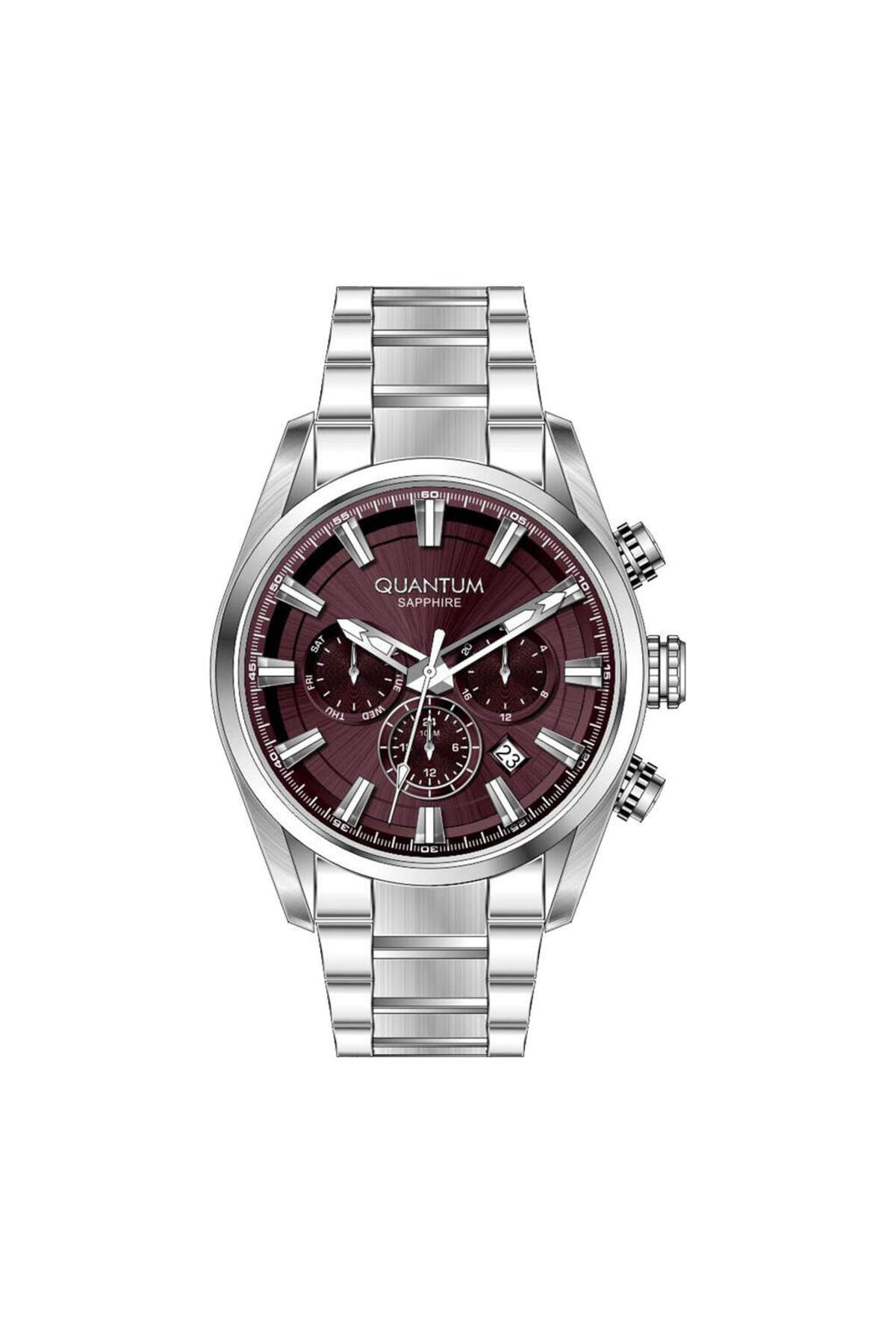 Quantum ADG1219.380 Quartz Çelik Gri Safir Cam 10 ATM 40 mm Erkek Kol Saati