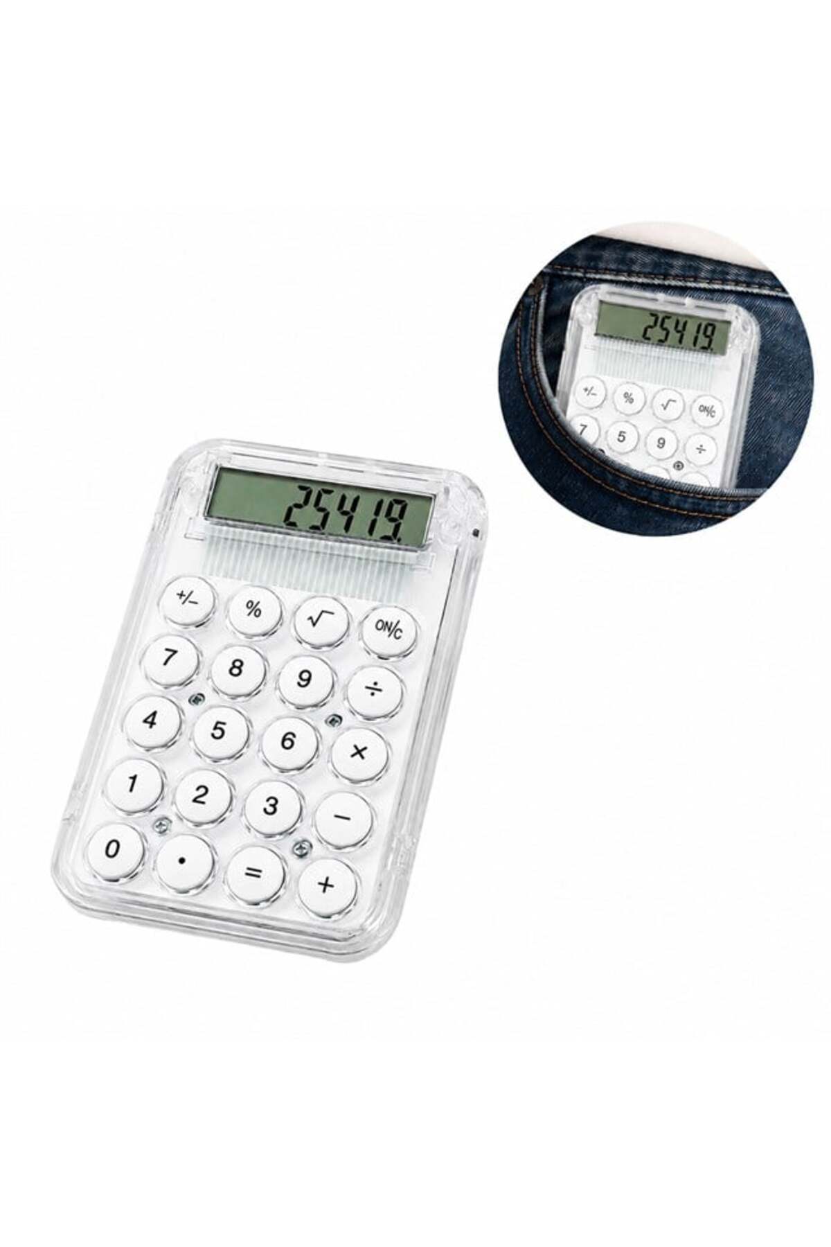 Powermaster PM-25419 Beyaz Mini Hesap Makinesi