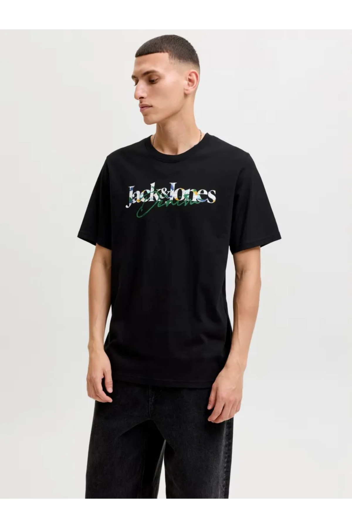 تی‌شرت یقه گرد مردانه طرح سینه - تام جک اند جونز تی شرت Jack & Jones