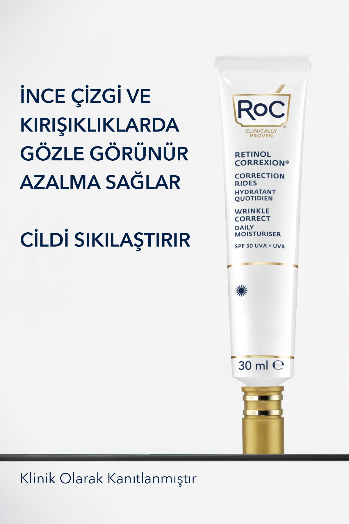 Retinol Correxion Derin Kırışıklık Karşıtı Günlük Nemlendirici SPF30 30 ml + Retinol Serum 30 ml — ROC0026 — تصویر 6 از 8