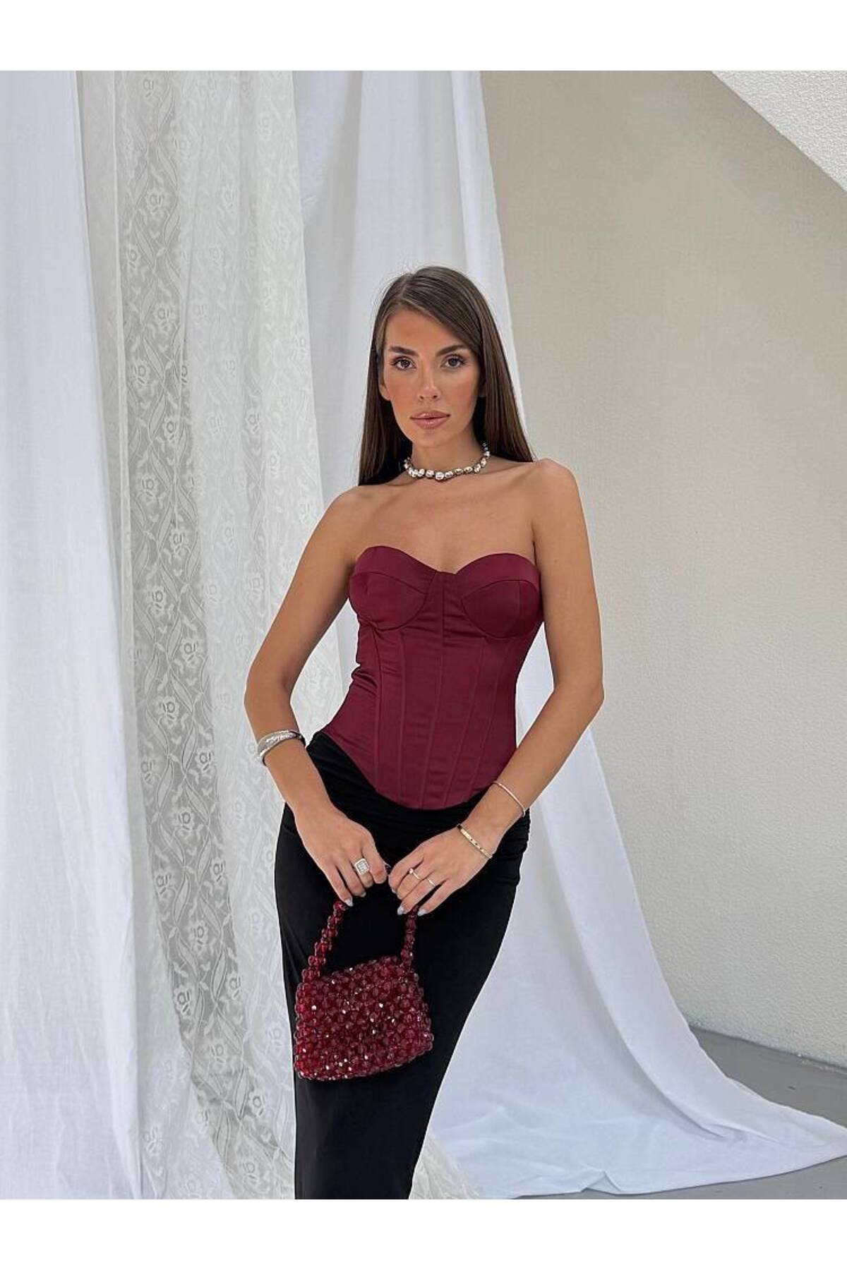 MAXMOOR RENA Büstiyer 1405 - Bordo görsel 6