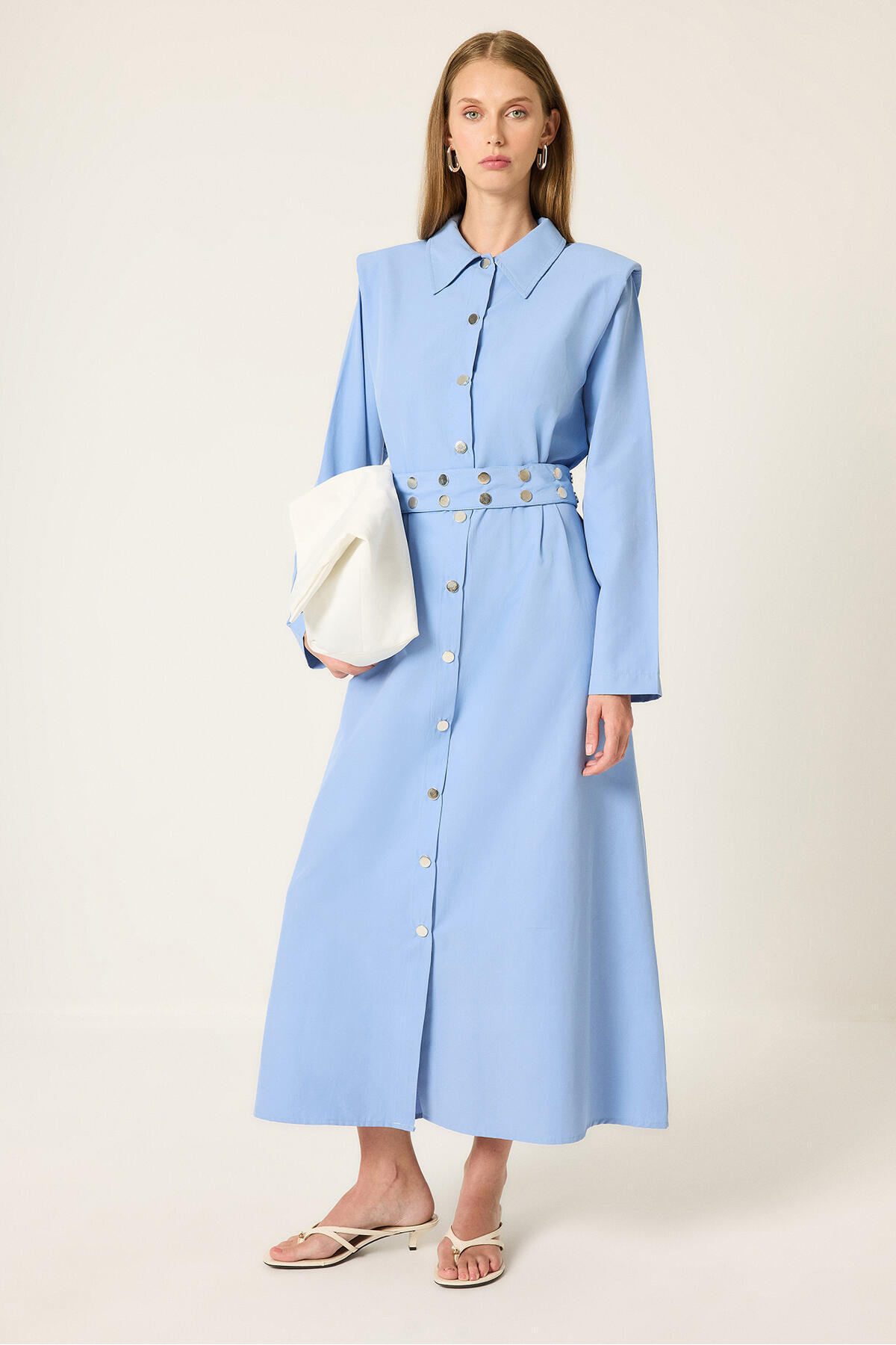 Touche Prive Vatkali Belt-Detained Dress