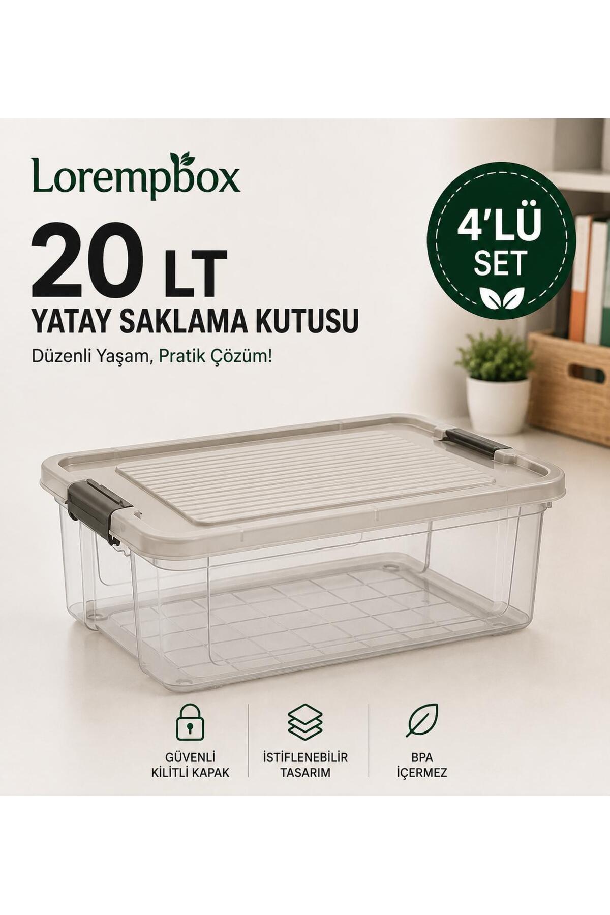 Life　CLEANSE　1箱　15包入り LOREMPBOX 4'lü Yatay Düzenleme Seti 20 LT – Kilitli Kapaklı