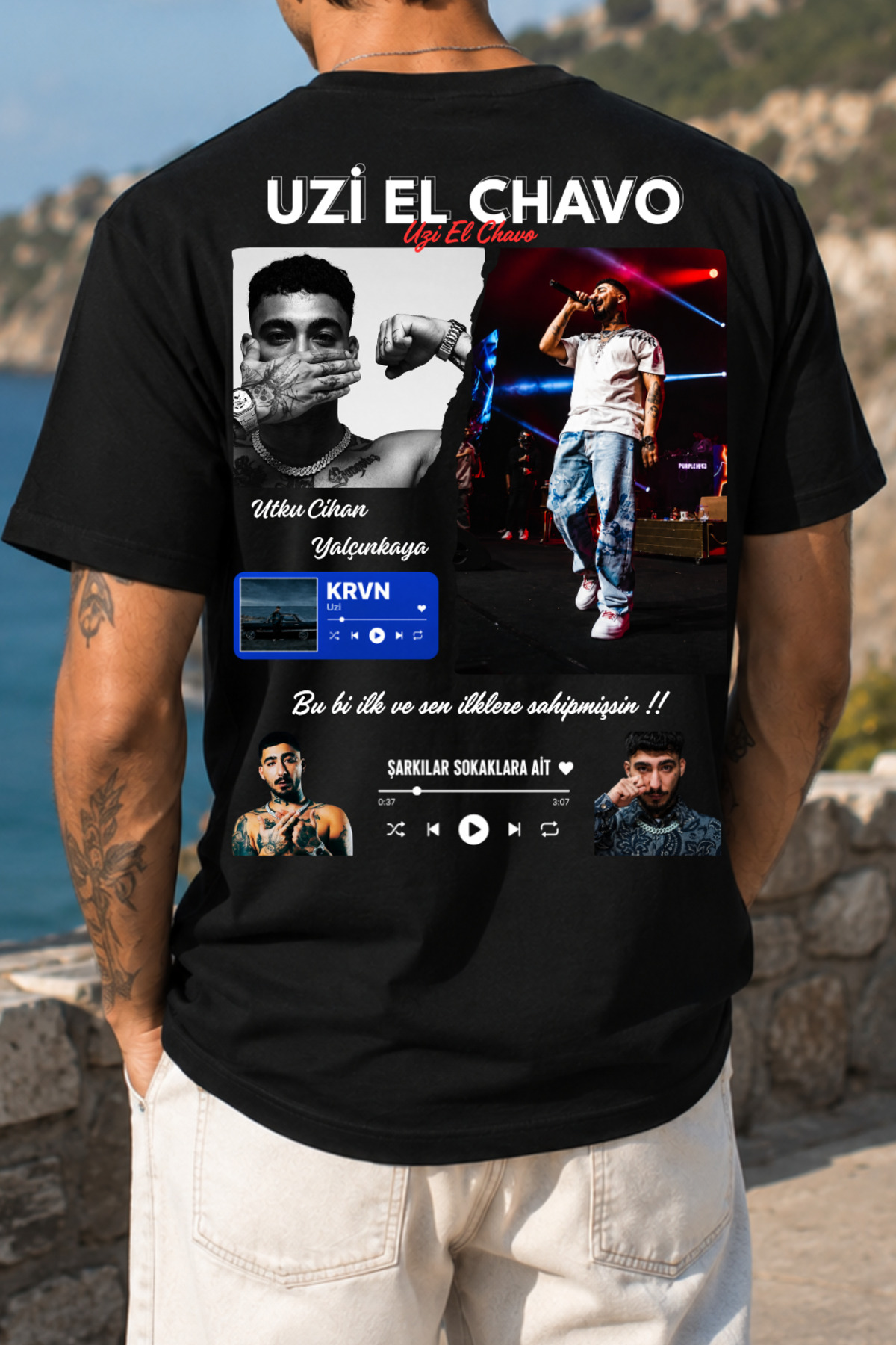 shidumanlar Uz ElChavo Unisex Bay/ Tişört, Özel Tasarım Baskılı Oversize Pamuklu Kısa Kollu T-Shirt tshirt tişört