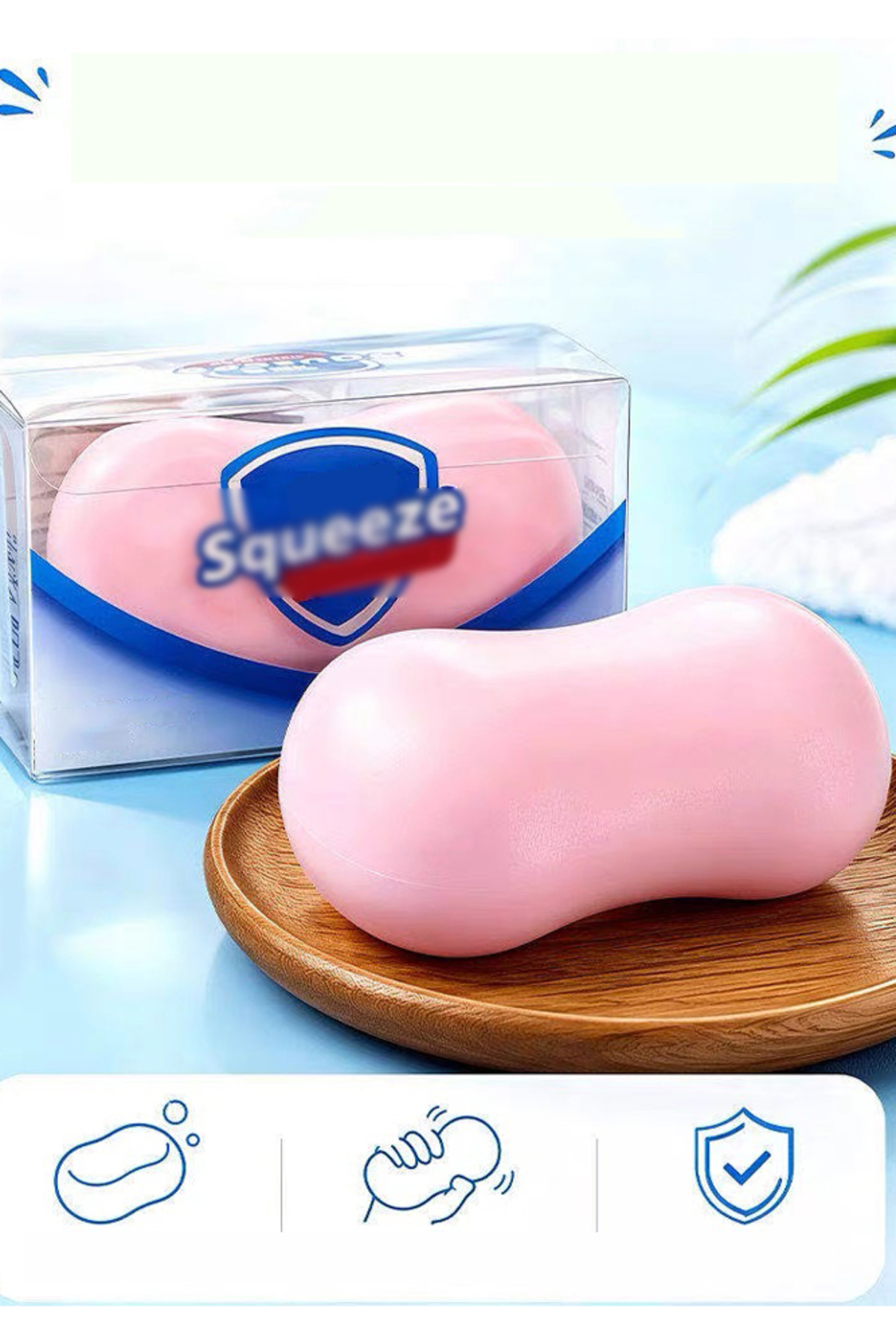 Generic Brands Soap Shaped Squeeze Stress Relief Toy, Slow Rising Squishy Fidget Toy, Soft Squishies Sensory Toy for Anxiety Relief, Decompression Toy for Kids Adults