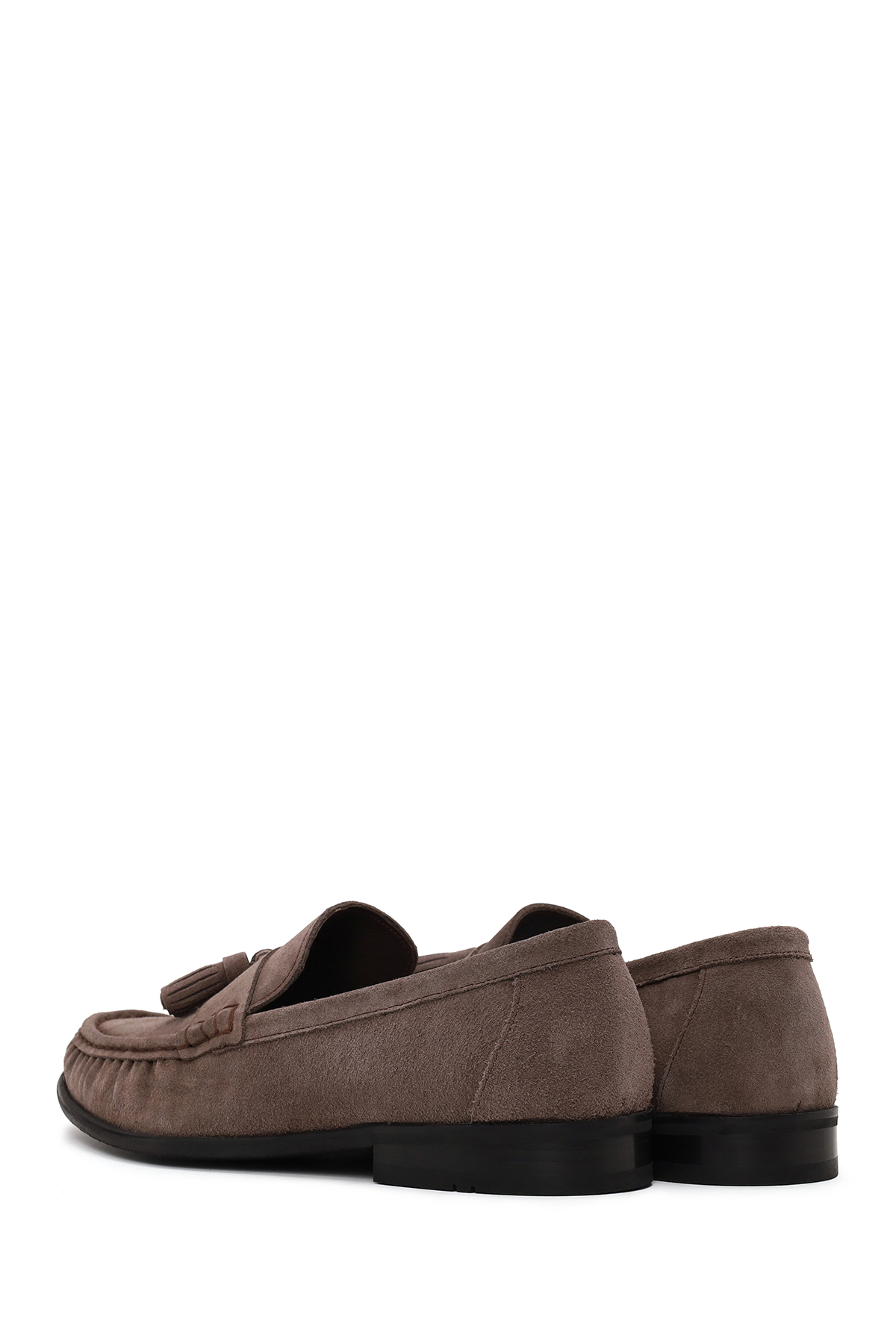 Derimod Erkek Gri Püsküllü Süet Deri Casual Loafer 26SFD603510 görsel 6
