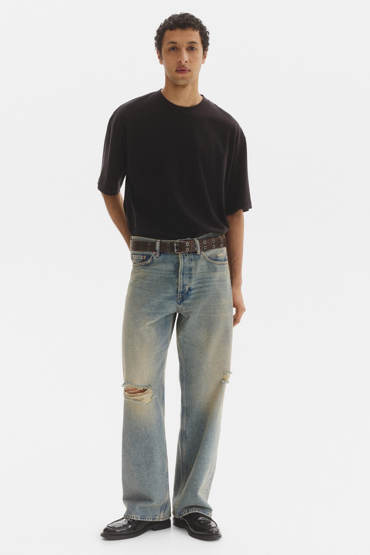شلوار جین گشاد اچ اند ام شلوار جین H&M