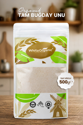 White Organic Organik Tam Buğday Unu 500 gr