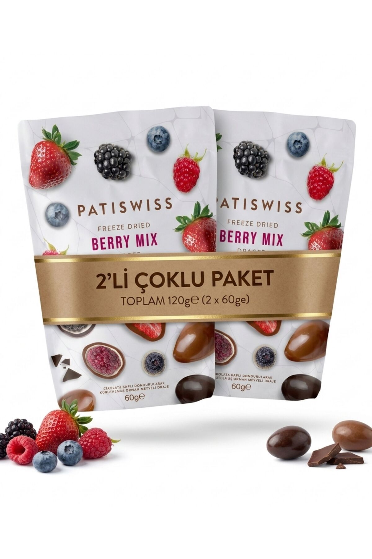 Patiswiss Raspberry Patiswiss Berry Mix Draje 2'li Avantaj Paketi, 60G x 2 Adet - Fiyatı ...