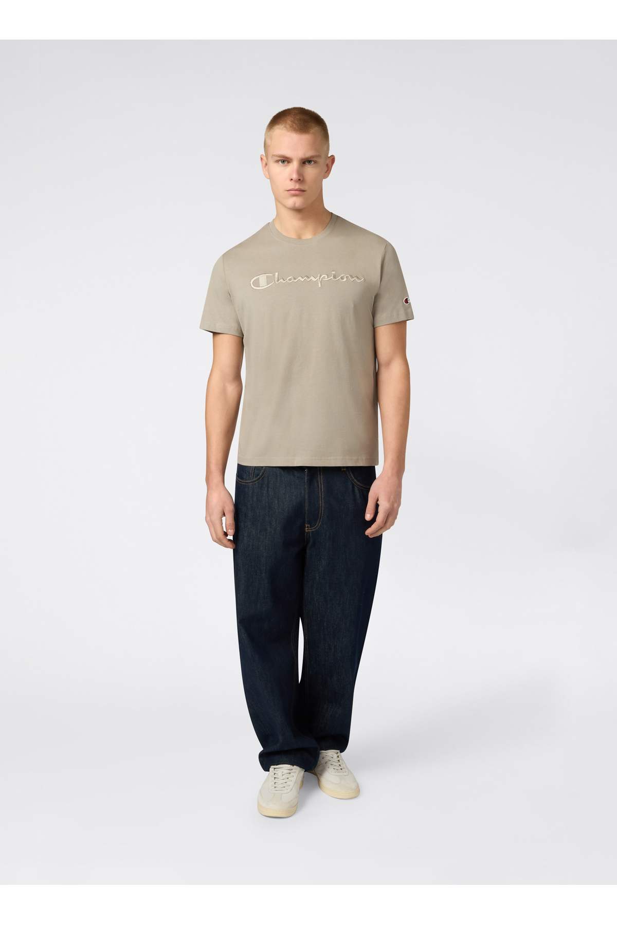 Champion 220273-ES035 SS Tee Gri Erkek T-Shirt - Fiyatı, Yorumları
