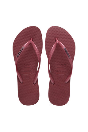 Havaianas Vişne Kadın Plaj Terliği SLIM LOGO METALLIC