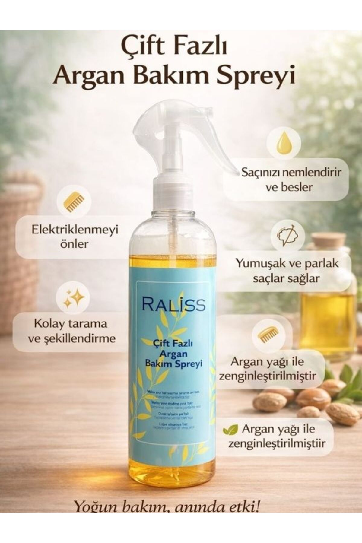2 Phase Argan Yağlı Fön Suyu 320 ML — RLS.ARG — تصویر 2 از 5