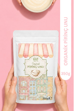 Lilo Natural Organik Pirinç Unu 350 g – Kilitli Ambalaj, Bebek Ek Gıdasına Uygun