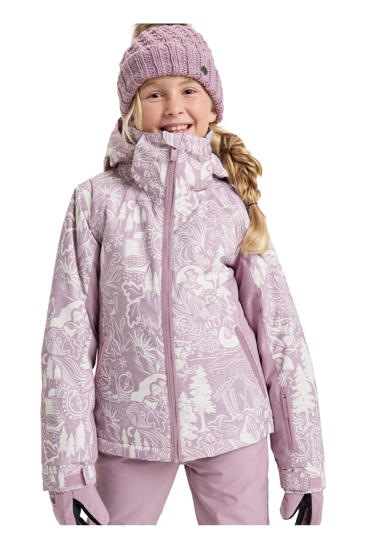 Quiksilver Lila Kız Çocuk Kayak Montu ERGTJ03198-FREE JET GIRL JK