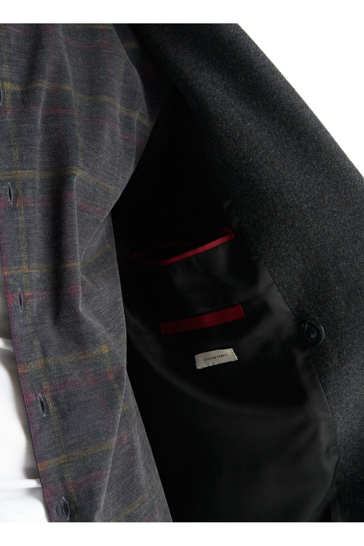 Ted Baker DIAGONAL DOKULU OVERSIZE KRUVAZE PALTO görsel 3