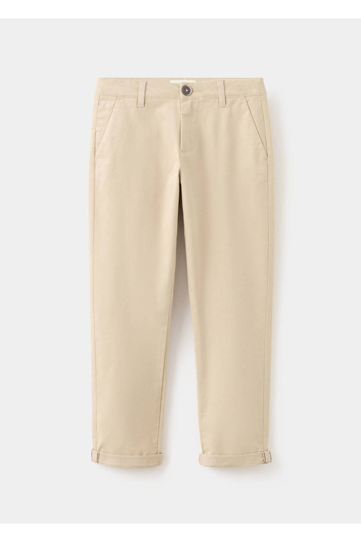 Patternless chino pants