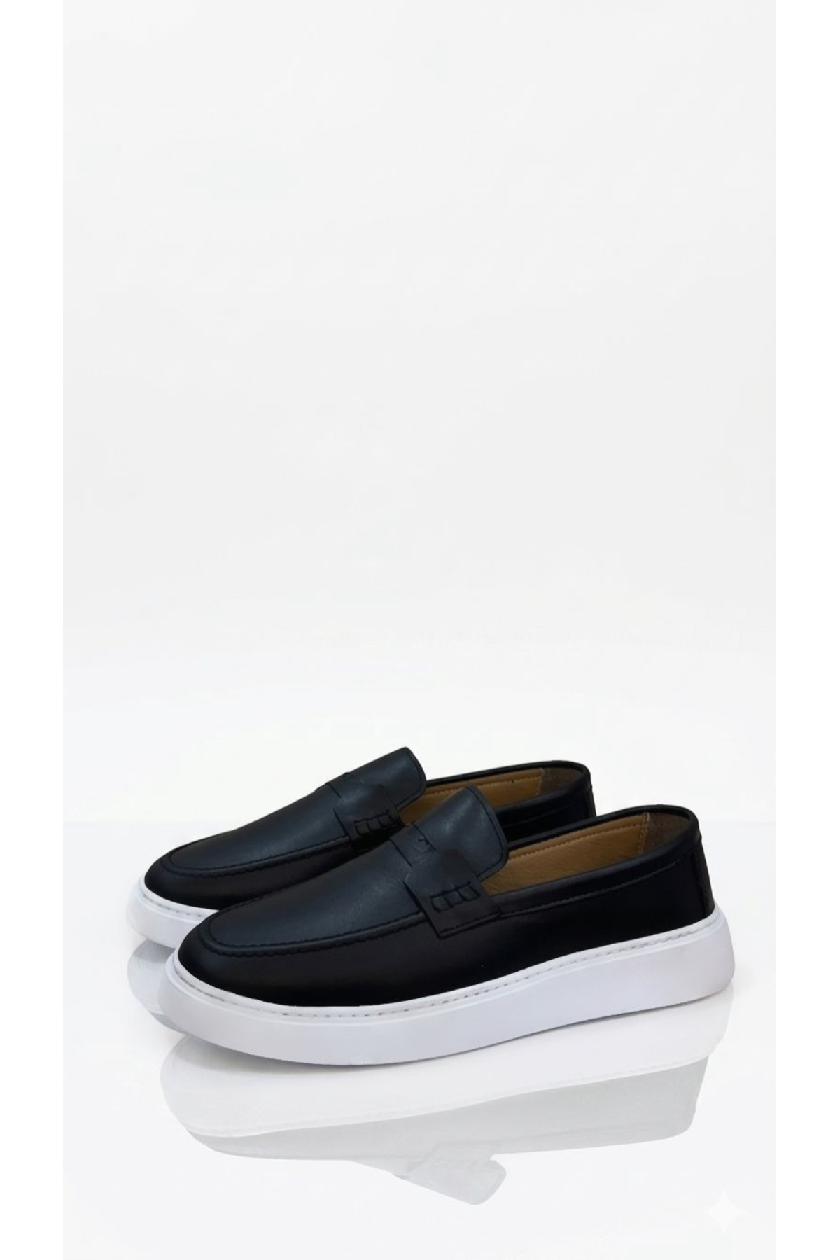 Milano Saphir LOAFER AYAKKABI HAKİKİ DERİ CİLT DİKİŞ DETAYLI EVA TABAN görsel 4