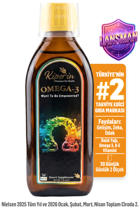 Kiperin Omega 3 Balık Yağı | Her Yaş İçin | 620mg Omega 3, 310mg EPA, 195mg D...